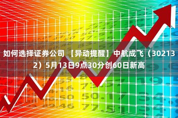如何选择证券公司 【异动提醒】中航成飞（302132）5月13日9点30分创60日新高